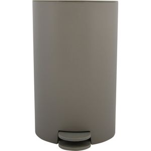 MSV Pedaalemmer kunststof taupe 3L klein model Badkamer/toilet