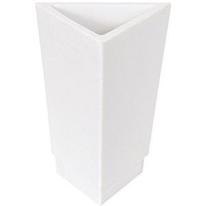 MSV tandenborstelbeker Suez van polyhars in wit, 30 x 20 x 15 cm