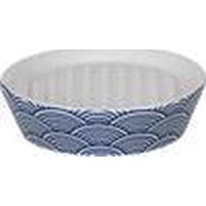 MSV 143656 zeephouder Bento Ceramic, 30 x 20 x 15 cm, wit/blauw