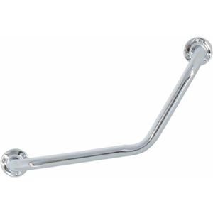 Badkamer/douche wand hoekbeugel handgreep - rvs metaal - zilver - 54 cm