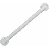 MSV Badkamer/douche wand/muur handgreep - rvs metaal - wit - 60 cm - Extra houvast beugel