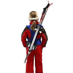 Wantalis - Skiback Kid - Een revolutionair product om uw ski's handsfree te dragen - Verstelbare en verstelbare schouderbanden - Kindermaat max. 1m30