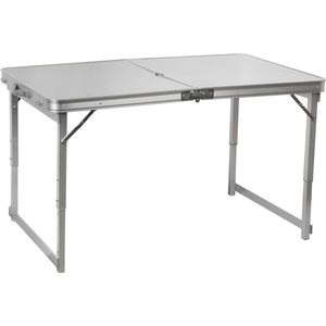 Capture Outdoor, ""Camp6 AL-120L"" Luxe Inklapbare stabiele Kampeertafel, voor 6 personen, Aluminium, 70x120cm, Aluminium vierkante poten, in de hoogte regelbaar, inklapbaar in een draagbare koffer formaat, met steun voor parasol, …