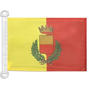 AZ FLAG Waterpaviljoen stad Napels met wapens, 45 x 30 cm – vlag Napolicaanse boot – 30 x 45 cm