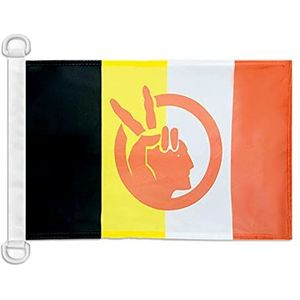 AZ FLAG Paviljoen Nautique American Indian Movement 45 x 30 cm - vlag bootswerk Amerikaanse beweging, 30 x 45 cm