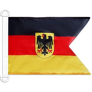 AZ FLAG Paviljoen watervlag oorlogsvlag Duitsland 45 x 30 cm - vlag bootboot Duits 30 x 45 cm