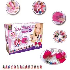 BSM Creative - CT6112 - Manicure Salon - Creatief Speelgoed voor Kinderen - Nagelstudio - Inclusief Nagellak en Kunstnagels