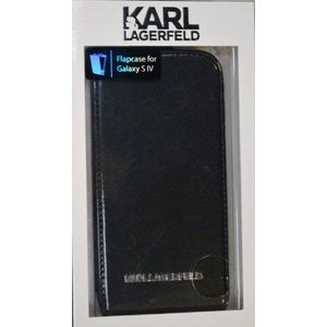 Karl Lagerfeld Klapetui flipstyle vinyl zwart voor Samsung Galaxy S4 GT-i9500