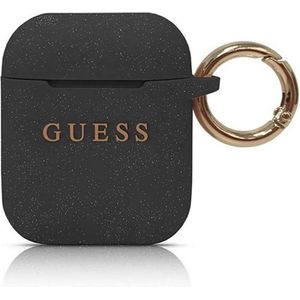 Guess Silicone Case voor Apple Airpods 1 & 2 - Zwart