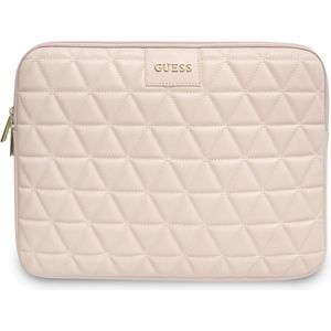 Guess Quilted Sleeve voor 13 inch laptops - Roze