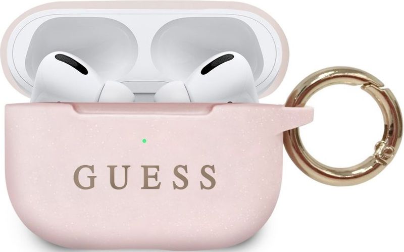 Guess AirPods Pro Case met ring - Licht Roze