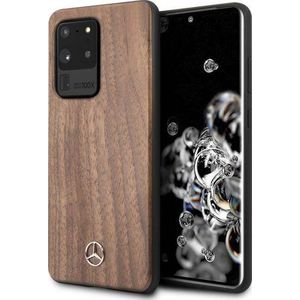 Mercedes-Benz Mercedes MEHCS69VWOLB S20 Ultra G988 hard case bruin/bruin Wood Line Walnut
