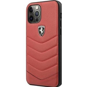 Ferrari FEHQUHCP12MRE iPhone 12/12 Pro czerwony/rood hardcase Off Track Quilted (iPhone 12), Smartphonehoes, Rood