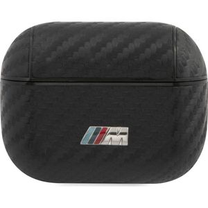 BMW Airpods Pro Case - Zwart - Carbon - Metal Logo