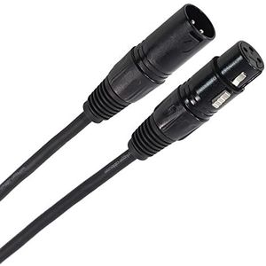Plugger DMX/XLR-kabel 3B-aansluiting op 3B-stekker, 10 m Noir