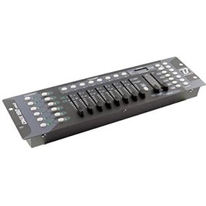 BoomToneDJ DMX 192 mk2 Controller DMX 512 Professional 192-kanaals console. 23 banken met 8 programmeerbare scènes. 8 faders DJ Effecten Disco Light Podiumverlichting Theater.