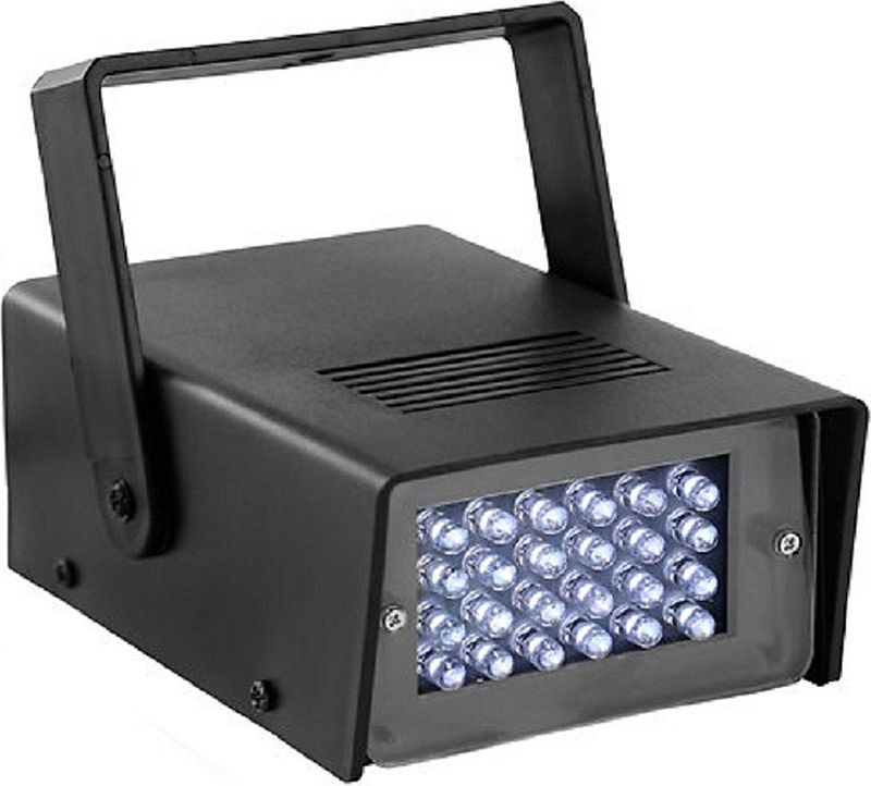 BoomTone DJ FlashLed mini stroboscoop met 24 witte LEDS