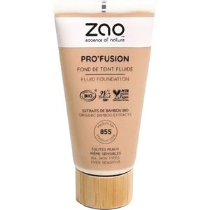 Zao - Pro'fusion Fluid Foundation - Natuurlijk - Veganistisch - Medium Dekking