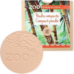 zao Gezicht Mineral powder Refill Compact Powder No. 302 Beige Orange