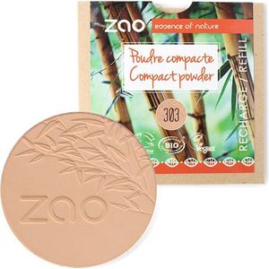 zao Gezicht Mineral powder Refill Compact Powder Nr. 303 Brown Beige