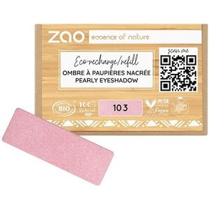 Zao - Pearly Eyeshadow Refill - Oogschaduw - 103 Old Pink - 1,3 g