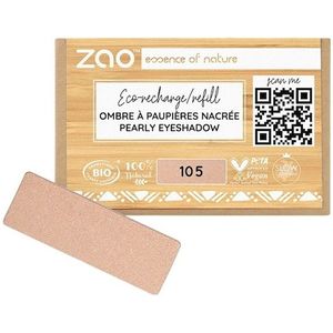 ZAO - Ogen Eyeshadow & Primer Refill - Rectangular Eyeshadow - 105 Golden Sand