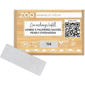 Zao - Pearly Eyeshadow Refill - Oogschaduw - Zilver - 1,3 g