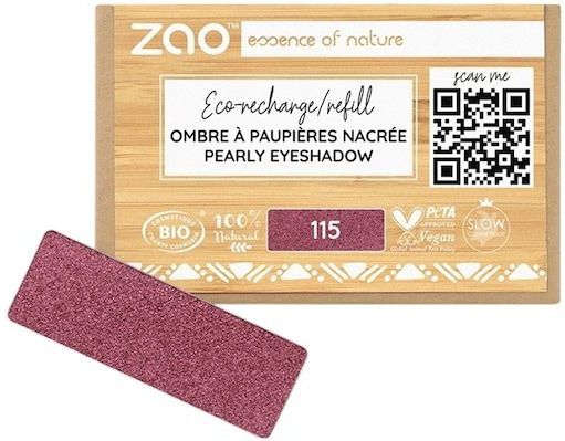 Zao - Pearly Eyeshadow Refill - Oogschaduwprimer - Ruby Red - 1,3 g