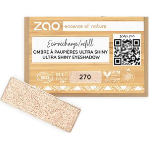 Zao - Rectangle Shiny Eyeshadow - Oogschaduw - Ivoire Nacre - 1.30 g