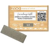 ZAO - Refill Rectangle Eye Shadow - 123 Pearly Grey Khaki - Oogschaduw
