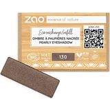 ZAO - Refill Rectangle Eye Shadow - 130 Intense Brown - Oogschaduw