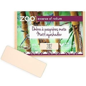 Zao - Ogen - Oogschaduw - 202 Brown Beige - Rectangular Eyeshadow Matt