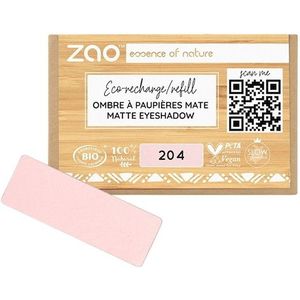 Zao - Ogen - Eyeshadow & Primer Refill - Rectangular Eyeshadow - Matt 204 Golden Old Pink