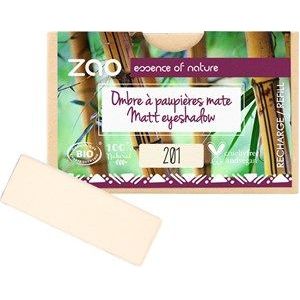 ZAO - Refill Rectangle Eye Shadow - 206 Matt Black - Oogschaduw