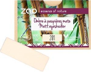 ZAO - Refill Rectangle Eye Shadow - 206 Matt Black - Oogschaduw