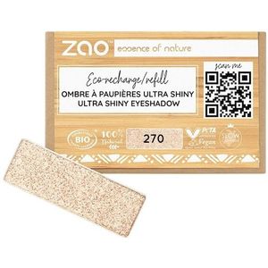 ZAO - Refill Rectangle Eye Shadow - 270 Ultra Pearly Champagne - Oogschaduw
