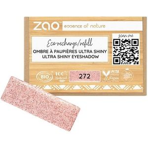 Zao - Rectangle Shiny Eyeshadow - Oogschaduw - 1.30 g - #272 Rose Feeriqu