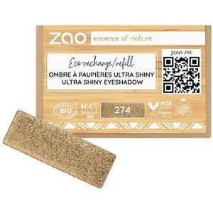 Zao - Rectangular Eyeshadow Ultra - Oogschaduw - Bruin Bronze - 1,3 g
