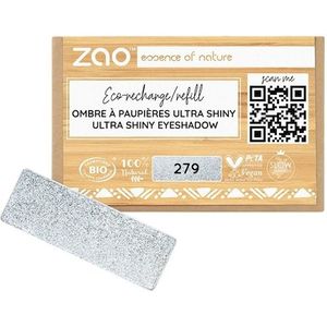 Zao - Rectangle Shiny Eyeshadow - Oogschaduw - 1.30 g - 279 Diamant Gris