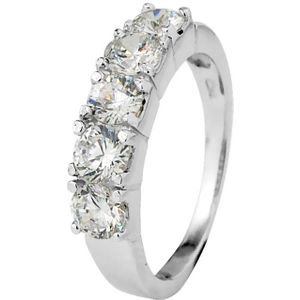 Trilogy ring zirkoniumoxides sieraden zilver 925 - trilogie