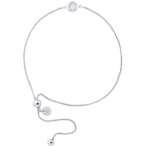 Diamond - Bracelet Solitaire - Illusion - Wit Goud - 0,02 Cts - 0,50 Cts - 22 cm