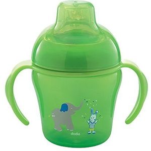 Dodie - Leerbeker + 6 maanden, 200 ml, groen