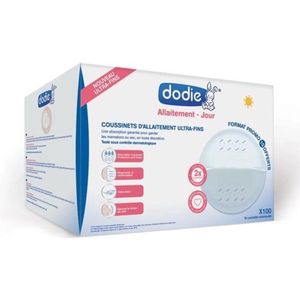 DODIE Verpakking met 100 slanke borstkompressen voor de dag - Individueel zakje