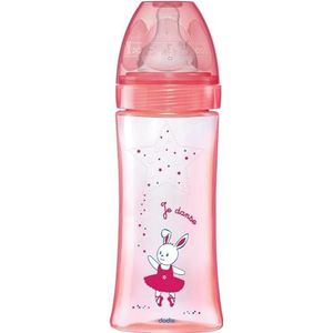 DODIE Anti-koliek fles ronde speen 330 ml + 6 maanden 3 snelheden debiet 3 - passend model