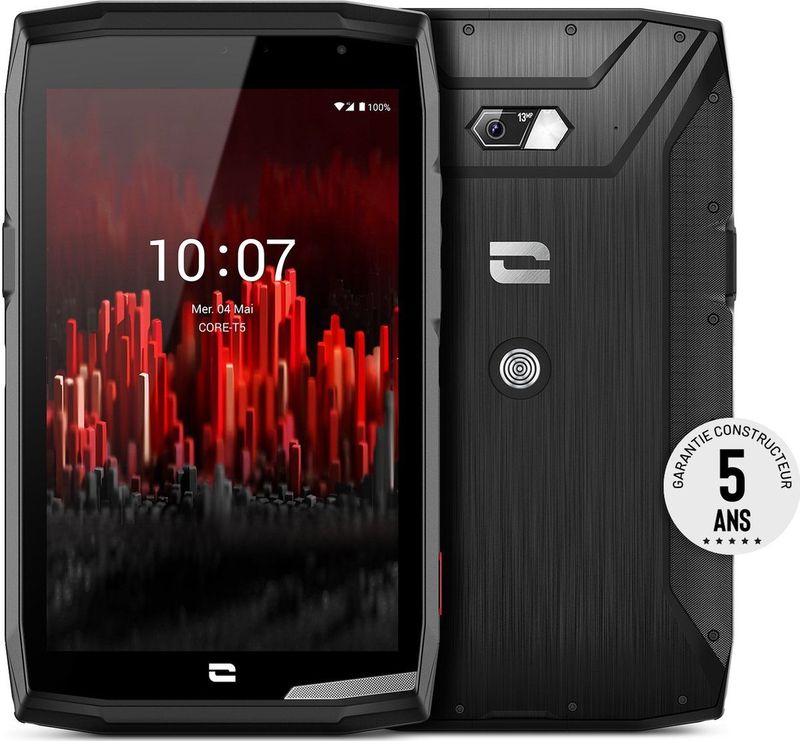 Crosscall - Core T5 - Tablet - Zwart - 8 inch - 3GB/32GB