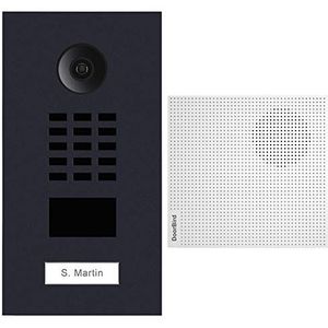 Doorbird Kit D2101V-RAL7016 + A1061W Video Deurtelefoon IP RFID Badge Reader + Chime