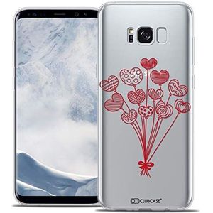 Caseink - Beschermhoes voor Samsung Galaxy S8 (G950) [Crystal Gel Motief HD Collection Love Valentijnsdag Design Liefdesballonnen – zacht – ultradun – bedrukt in Frankrijk]