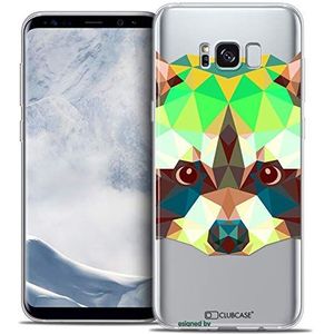 Caseink - Beschermhoes voor Samsung Galaxy S8 (G950) [Crystal Gel HD Polygon Serie Animal – zacht – ultradun – bedrukt in Frankrijk] Wasbeer