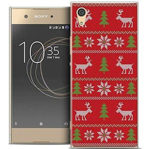 Beschermhoes voor Sony Xperia XA1 Ultra, 6 inch, ultradun, Kerstmis 2017, rode naad