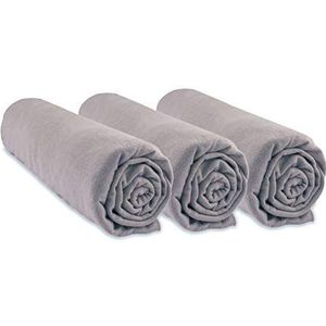 Easy Dort Hoeslaken, 70 x 140 cm, 3 stuks, 70 x 140 cm, 100% biologisch katoen, hazelnoot, rekbaar en ademend, gezonde slaap, merk Easy Dort | Oeko-Tex gecertificeerd | kwaliteit | Made in Europe